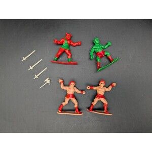 The Sword & The Sorcerer 2.25" Figure Arco Fleetwood 1983 Warrior Orc Lot Weapon